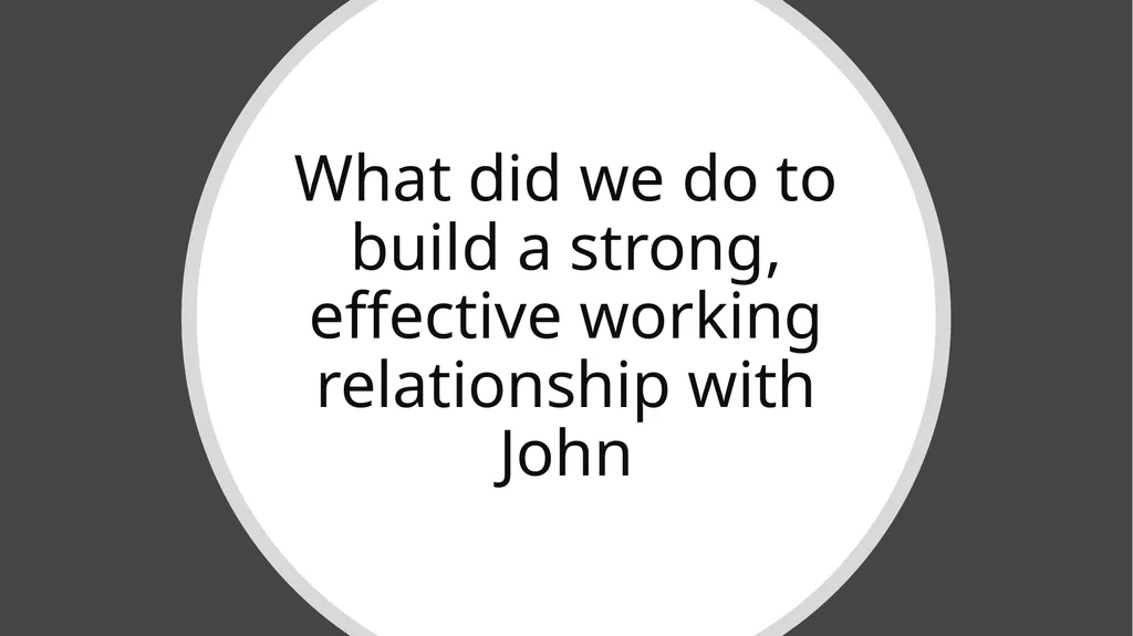 Social Work: Putting Relationships First Doing - slide 15 of 25