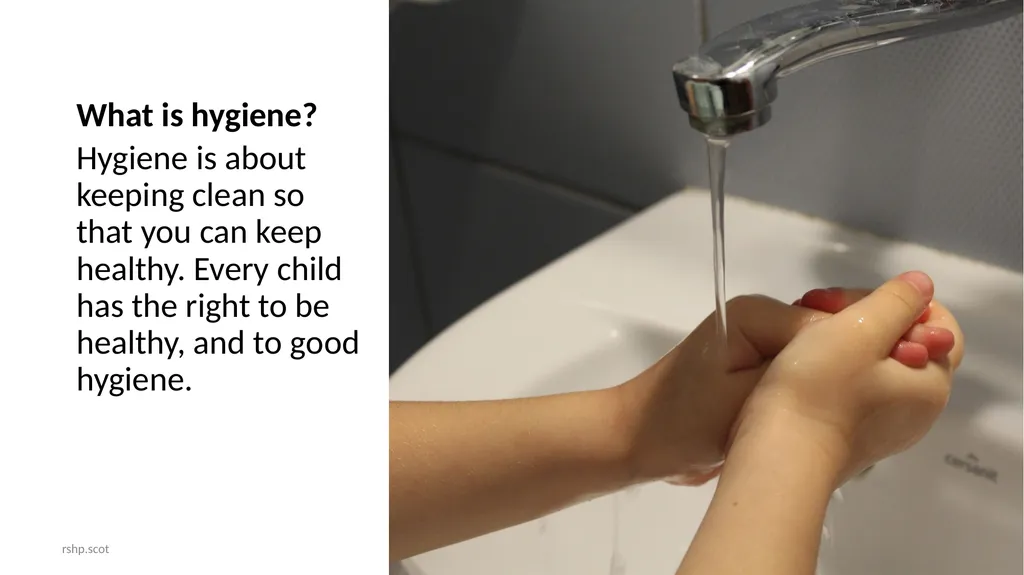 Keeping Clean I can name parts of my body. I - slide 2 of 13