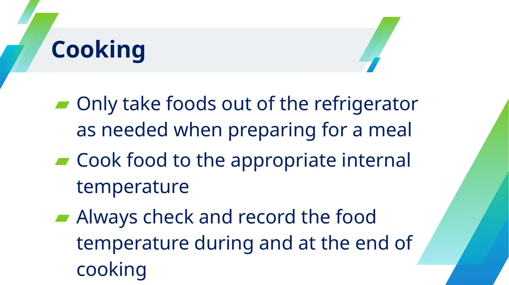 Keep Food Safe: Control Food Temperature CACFP - slide 10 of 17