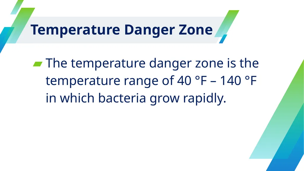 Keep Food Safe: Control Food Temperature CACFP - slide 7 of 17