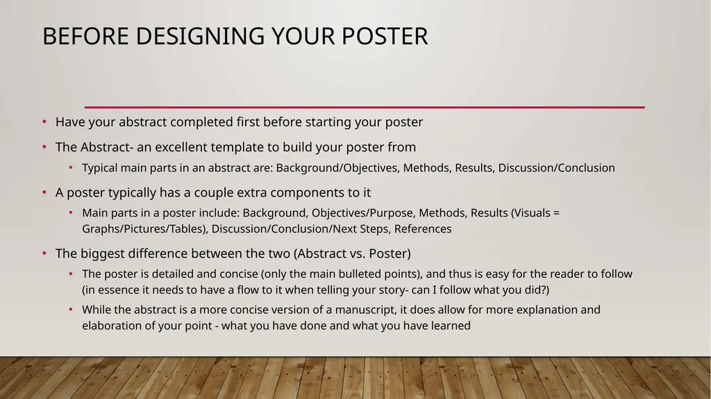 HOW TO MAKE A POSTER PRESENTATION- what to include - slide 2 of 10