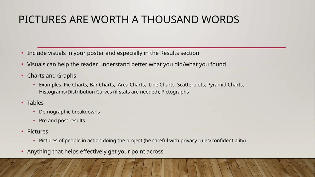 HOW TO MAKE A POSTER PRESENTATION- what to include - slide 8 of 10