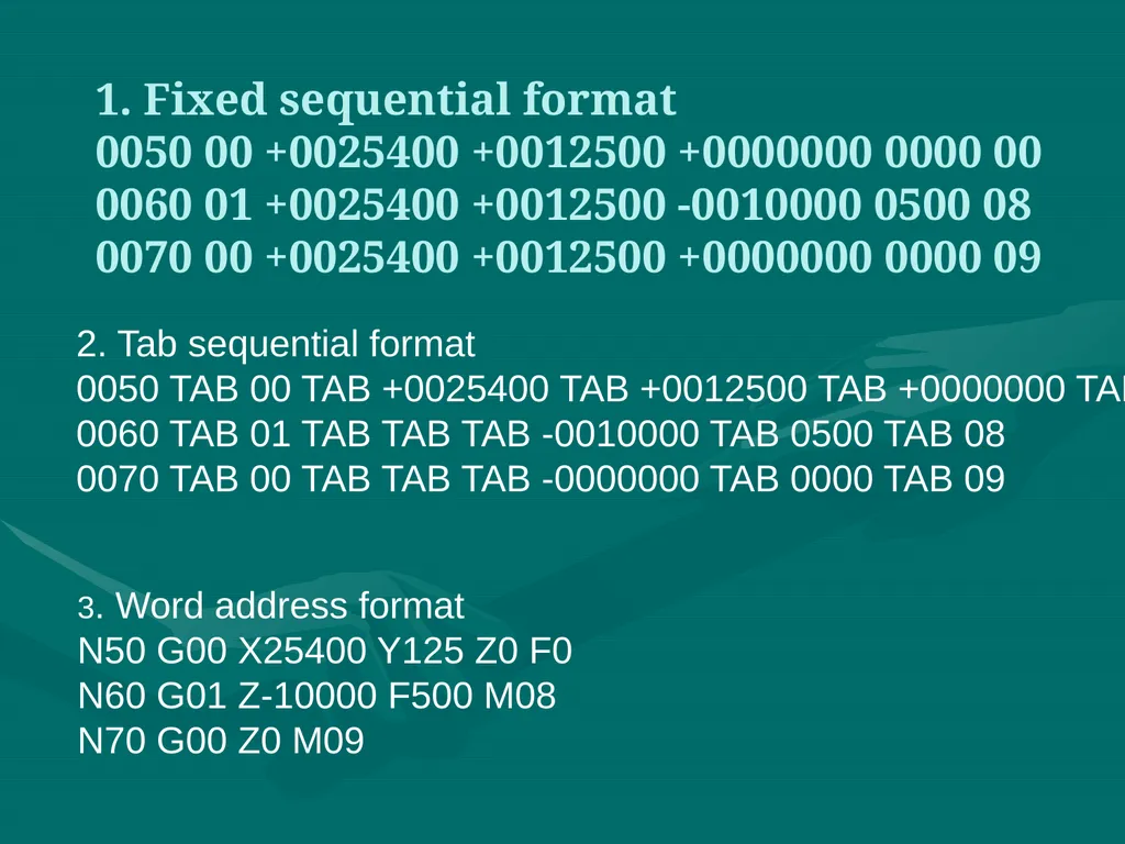 3.CNC PART PROGRAMMING Co:-Develop part program - slide 11 of 61