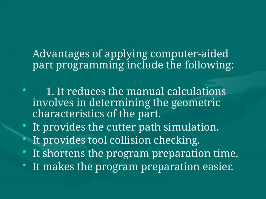 3.CNC PART PROGRAMMING Co:-Develop part program - slide 42 of 61