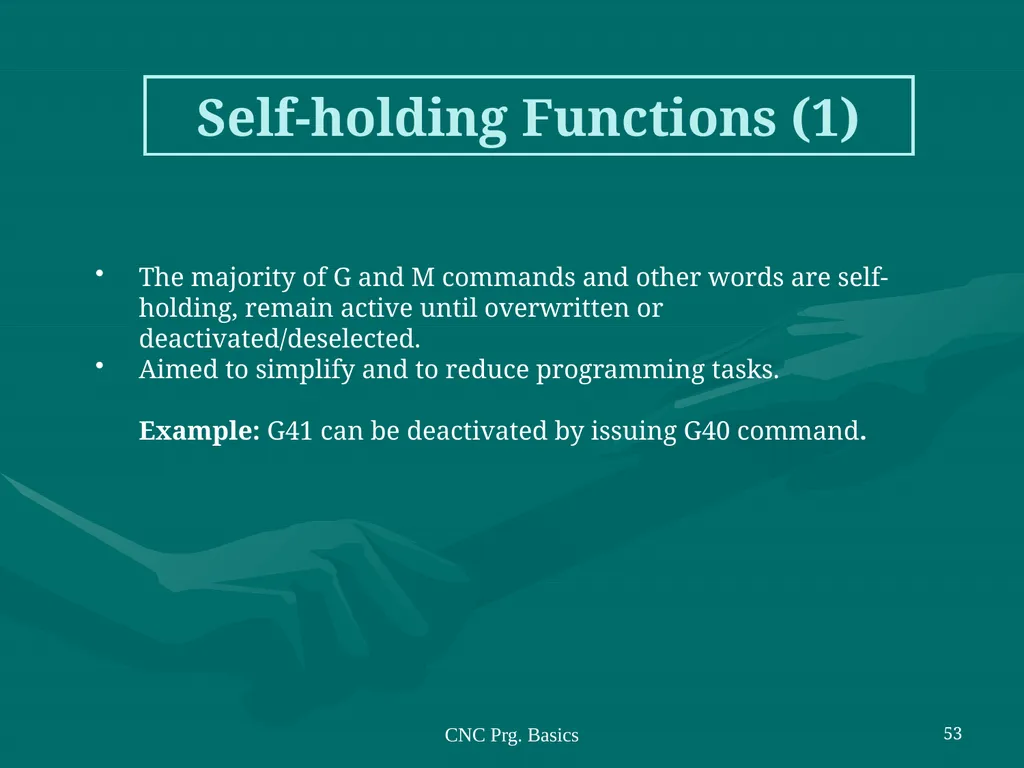 3.CNC PART PROGRAMMING Co:-Develop part program - slide 53 of 61