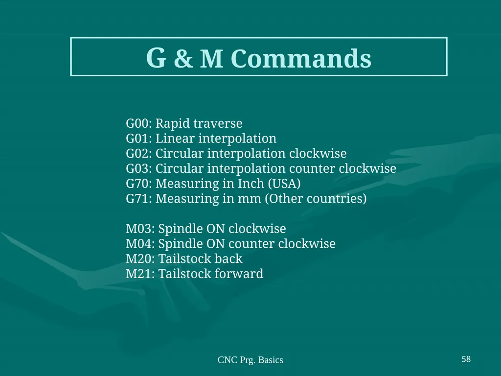 3.CNC PART PROGRAMMING Co:-Develop part program - slide 58 of 61