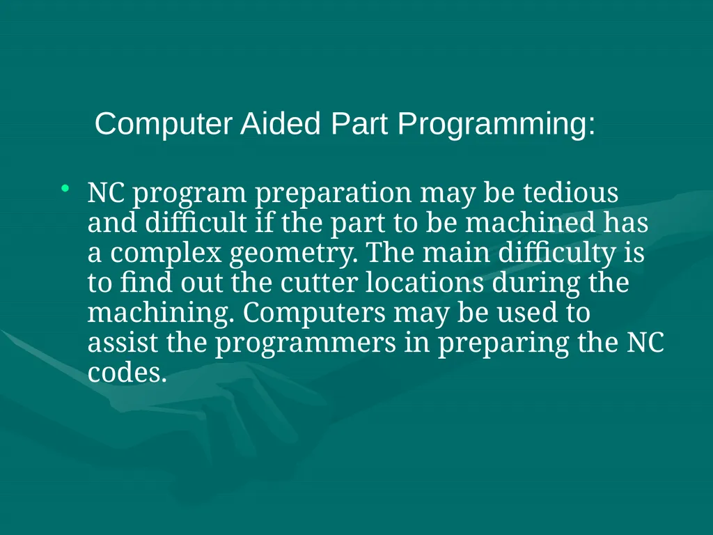 3.CNC PART PROGRAMMING Co:-Develop part program - slide 41 of 61