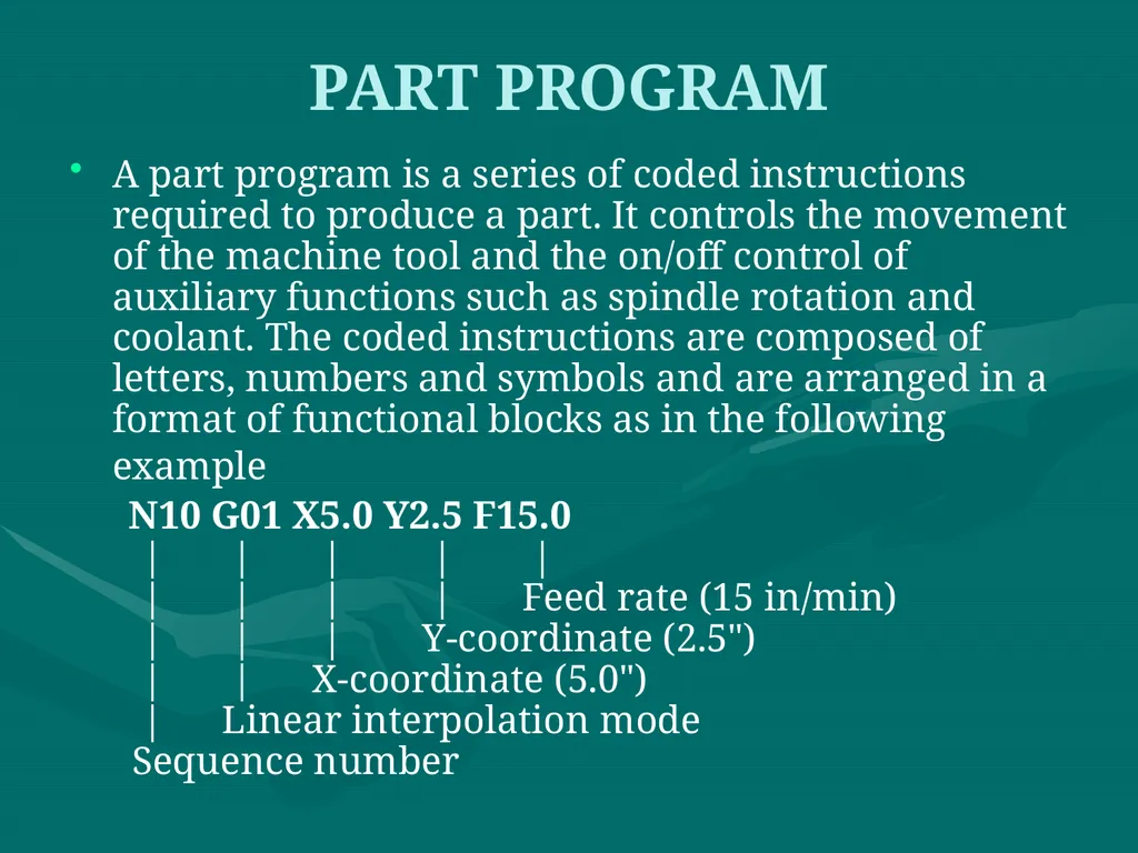 3.CNC PART PROGRAMMING Co:-Develop part program - slide 2 of 61