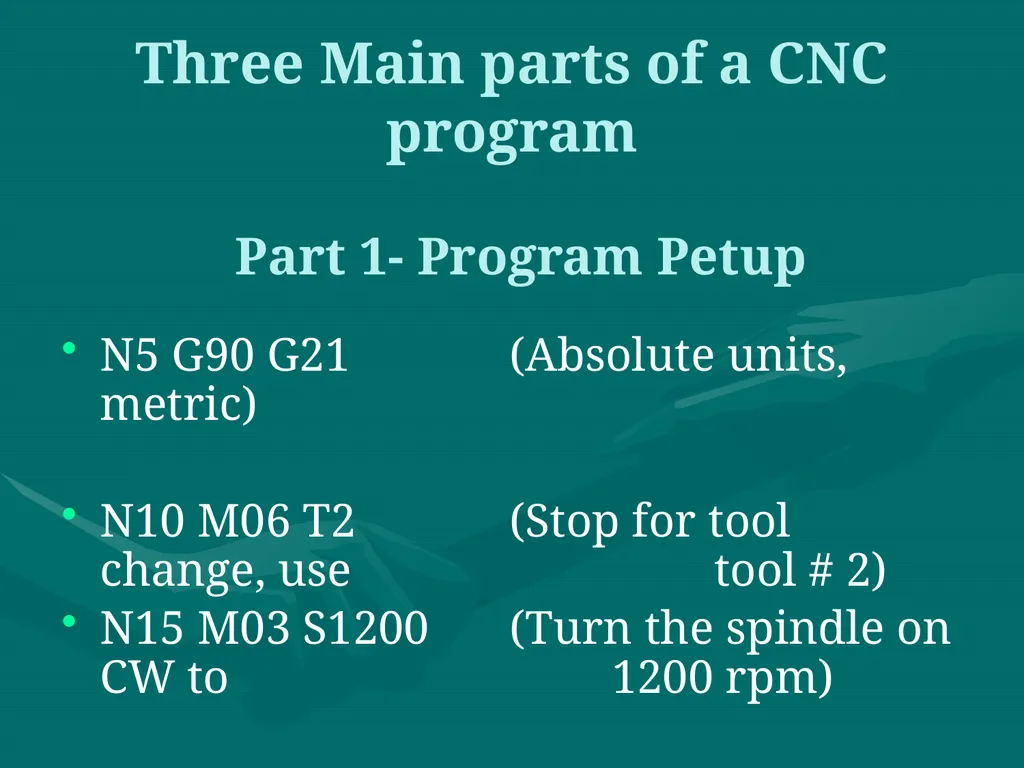 3.CNC PART PROGRAMMING Co:-Develop part program - slide 32 of 61