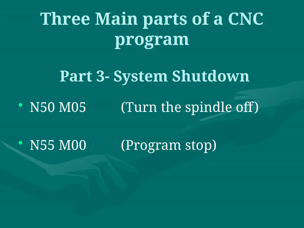 3.CNC PART PROGRAMMING Co:-Develop part program - slide 34 of 61