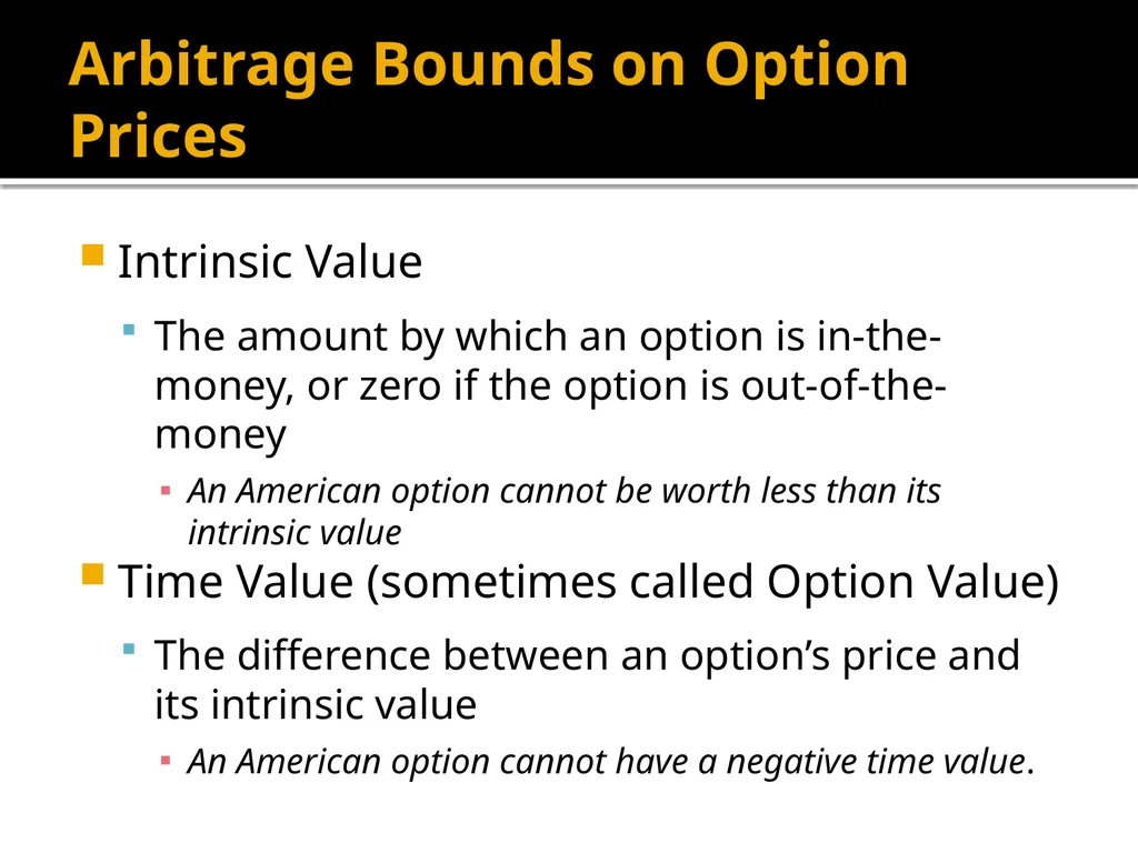 Financial Options Option Basics Financial Option A - slide 30 of 46