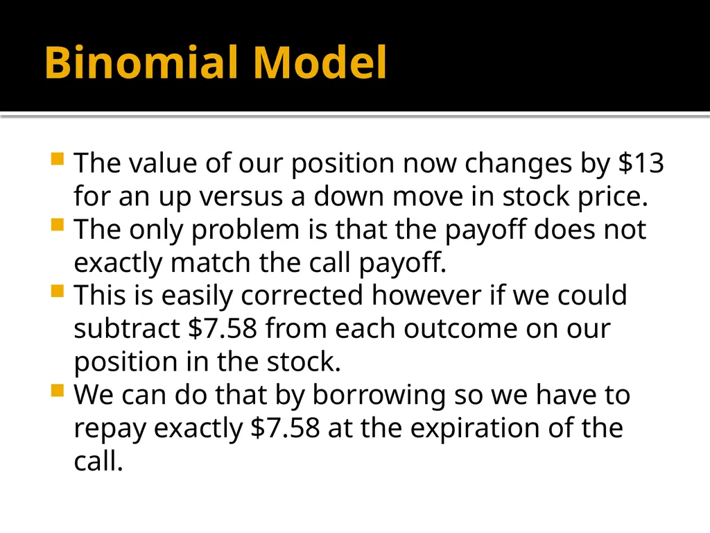 Financial Options Option Basics Financial Option A - slide 44 of 46