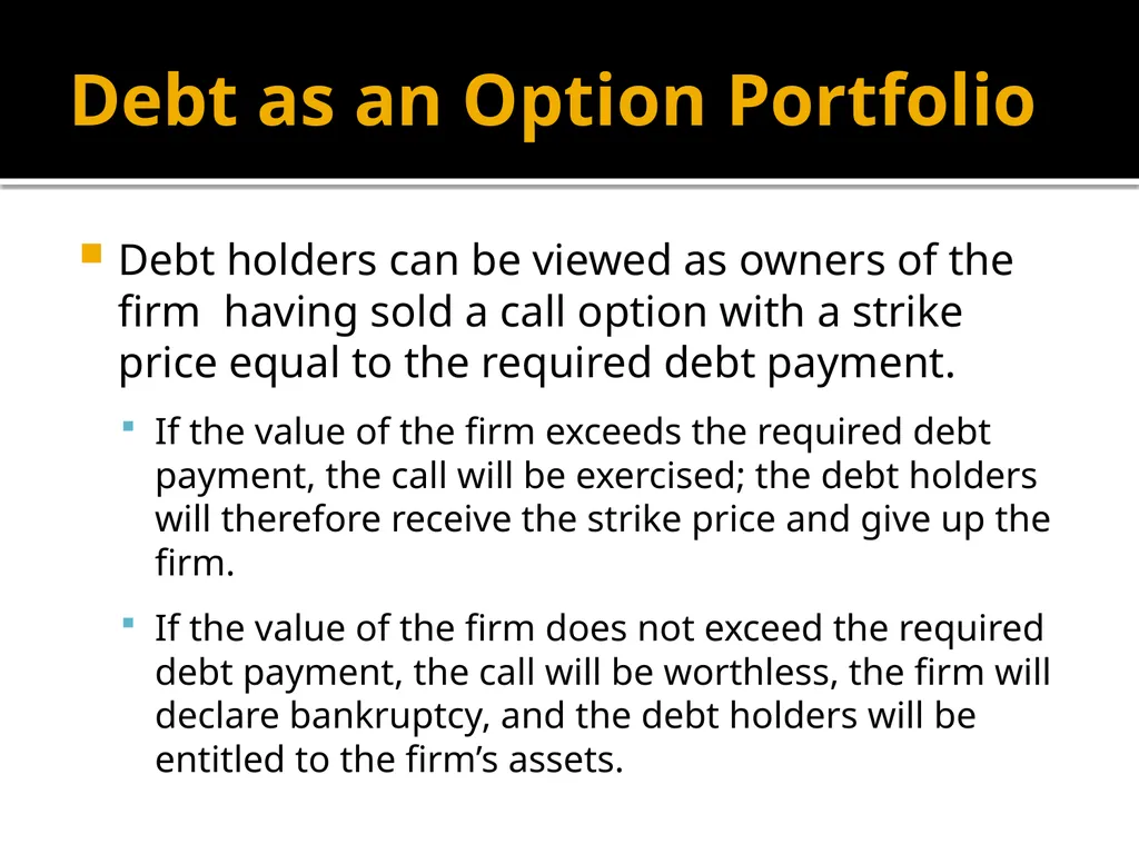 Financial Options Option Basics Financial Option A - slide 40 of 46