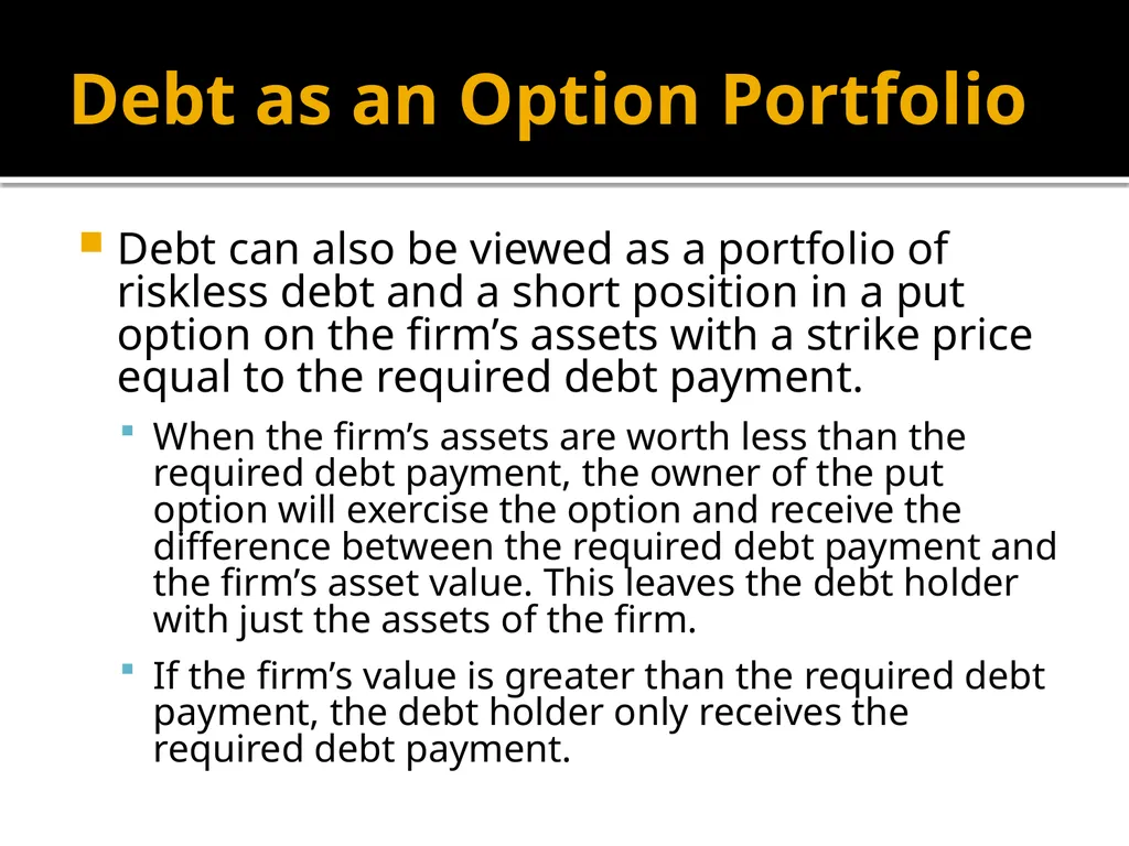 Financial Options Option Basics Financial Option A - slide 41 of 46