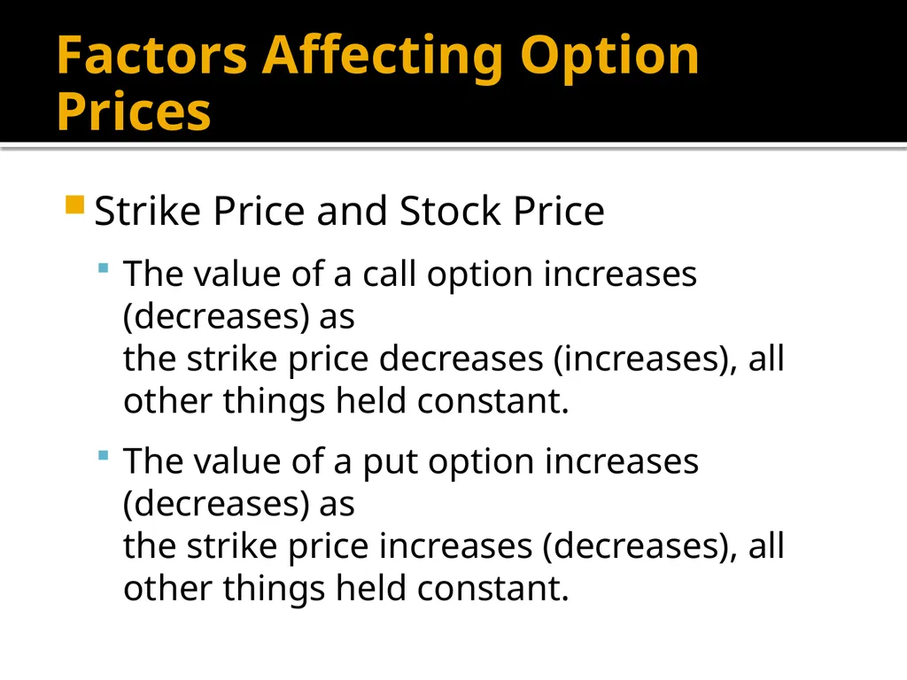 Financial Options Option Basics Financial Option A - slide 27 of 46