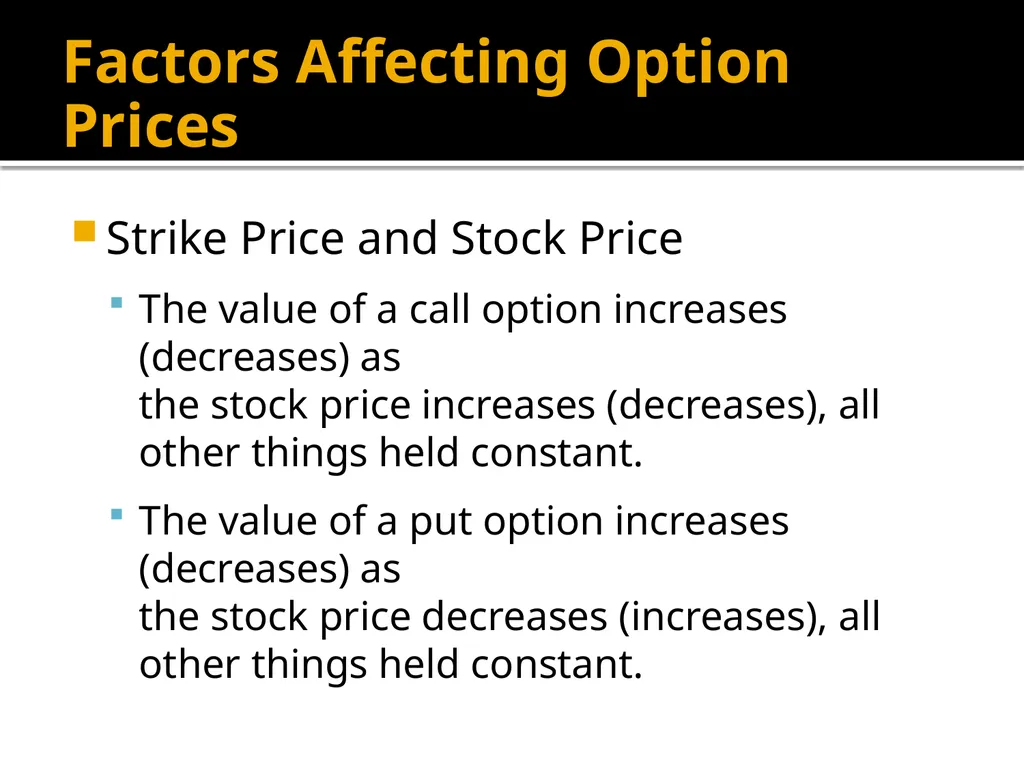 Financial Options Option Basics Financial Option A - slide 28 of 46