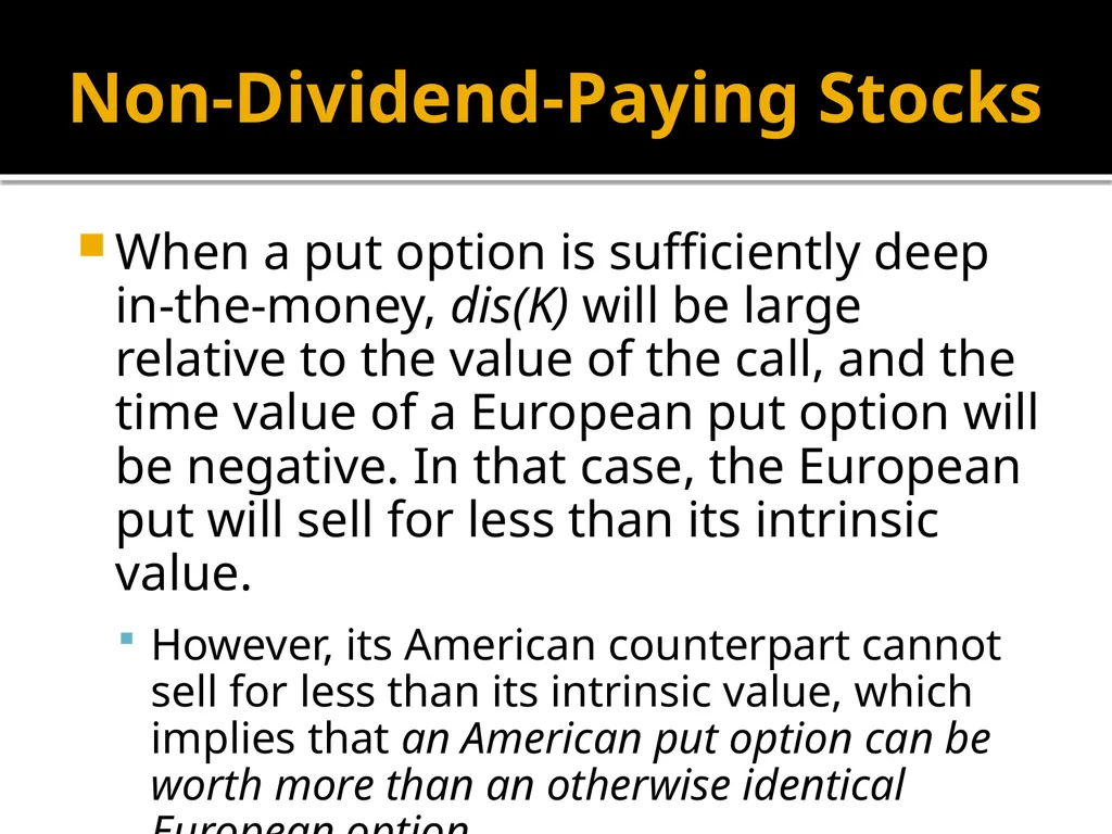 Financial Options Option Basics Financial Option A - slide 38 of 46