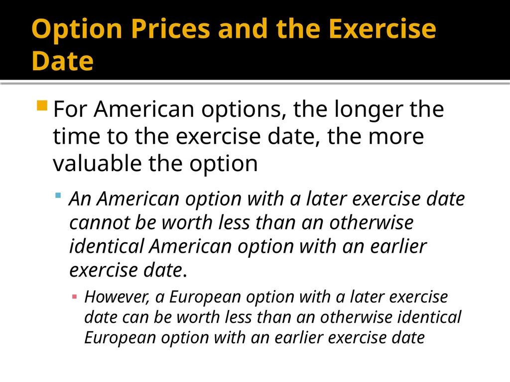Financial Options Option Basics Financial Option A - slide 31 of 46