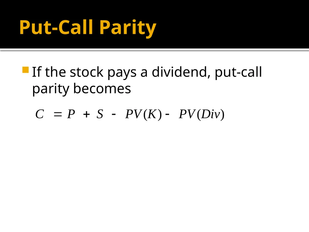 Financial Options Option Basics Financial Option A - slide 26 of 46