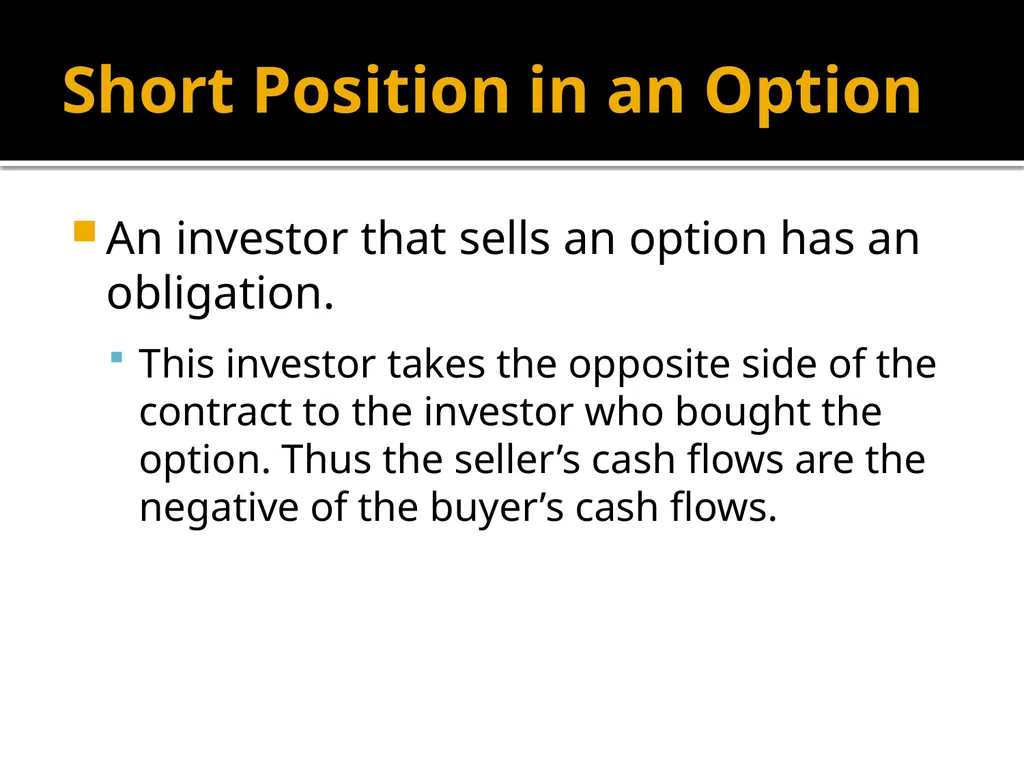 Financial Options Option Basics Financial Option A - slide 12 of 46