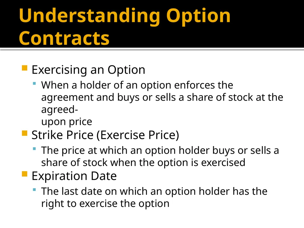 Financial Options Option Basics Financial Option A - slide 3 of 46