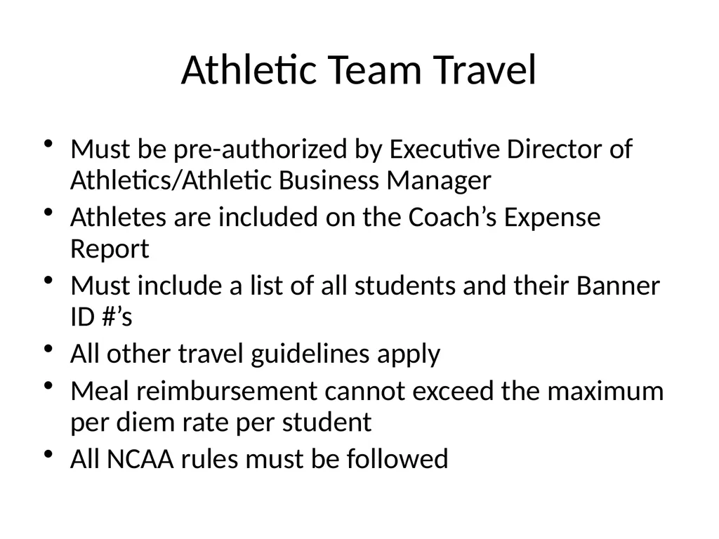 TRAINING YSU TRAVEL GUIDE UPDATES & CHANGES 2014 - slide 12 of 17