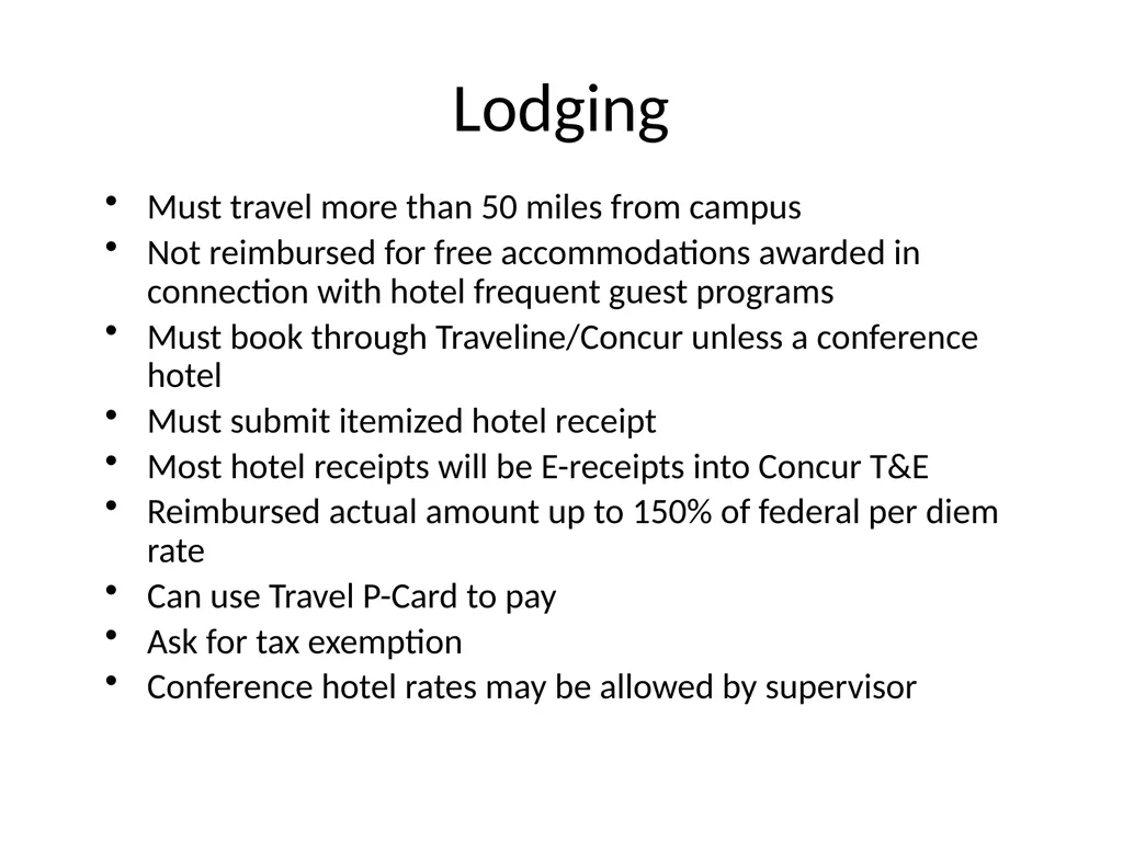 TRAINING YSU TRAVEL GUIDE UPDATES & CHANGES 2014 - slide 4 of 17