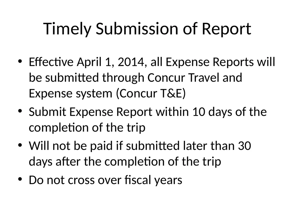 TRAINING YSU TRAVEL GUIDE UPDATES & CHANGES 2014 - slide 2 of 17