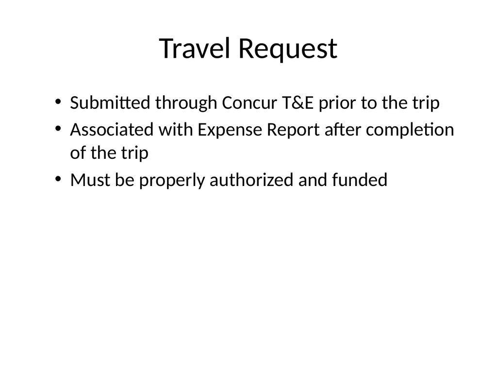 TRAINING YSU TRAVEL GUIDE UPDATES & CHANGES 2014 - slide 8 of 17