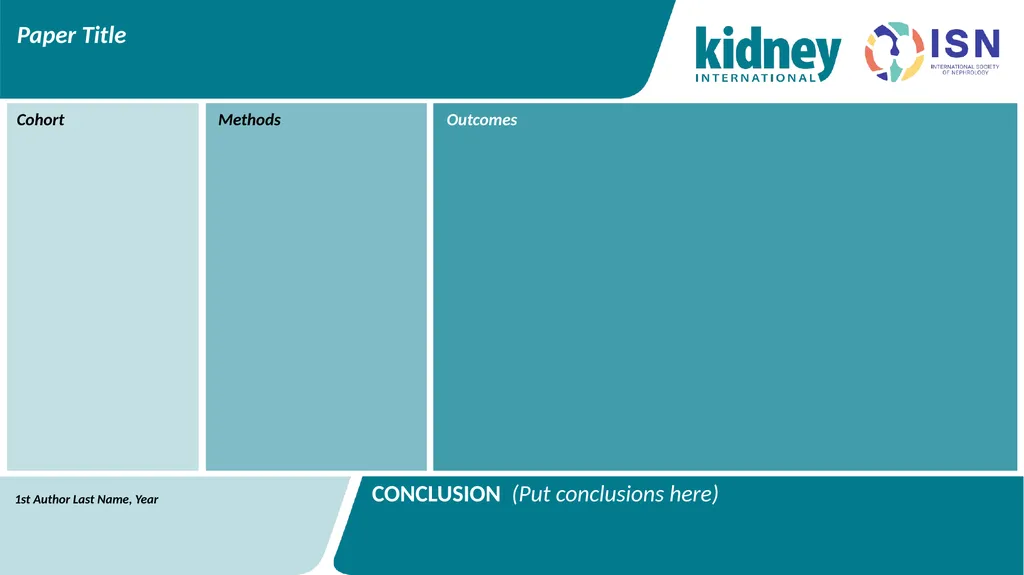 Paper Title CONCLUSION (Put conclusions here) 1st - slide 4 of 6