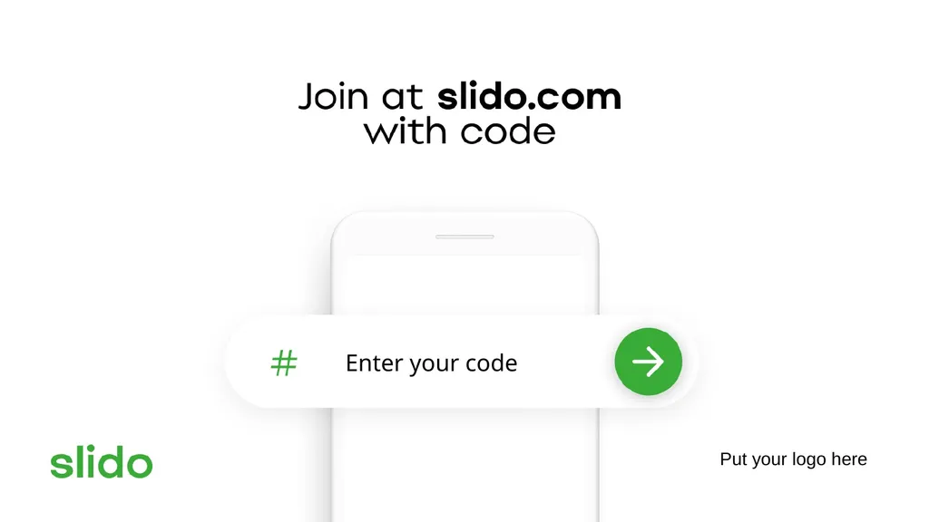 Put your logo here Enter your code Here put your - slide 1 of 3