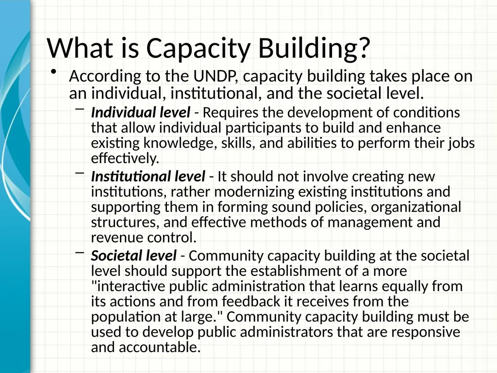 Procurement capacity building: how to put it in - slide 10 of 25