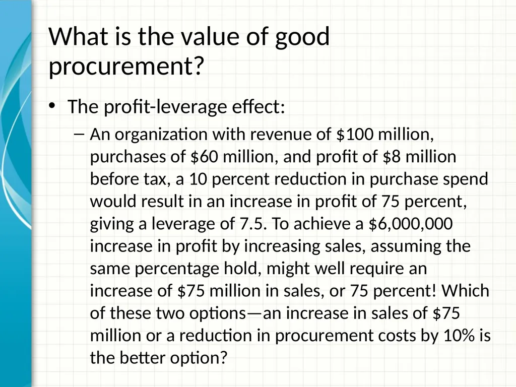 Procurement capacity building: how to put it in - slide 7 of 25