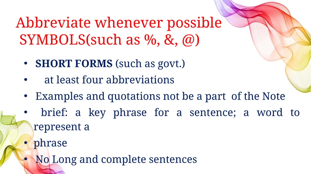 ENGLISH CORE XI &XII NOTE-MAKING what Note-making - slide 9 of 20