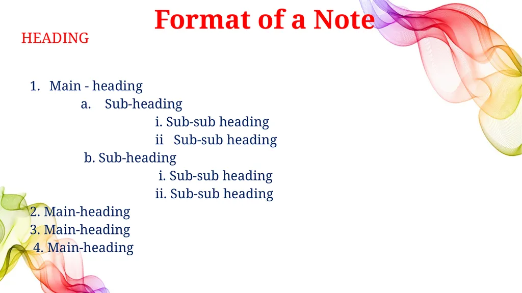 ENGLISH CORE XI &XII NOTE-MAKING what Note-making - slide 10 of 20