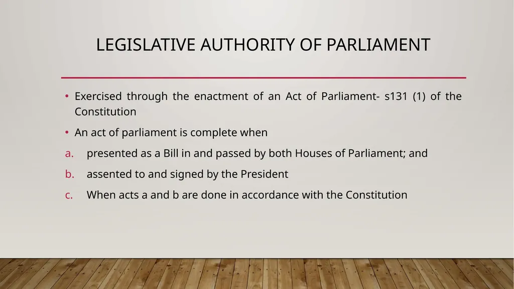Law making process by advocate regina Mabwe Arms - slide 4 of 13