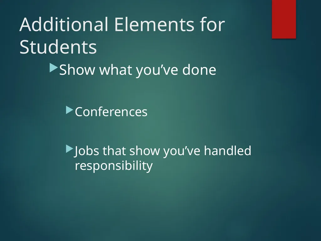 Making an Effective Curriculum Vitae Gail P. - slide 11 of 15