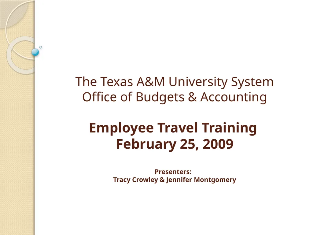 The Texas A&M University System Office of Budgets