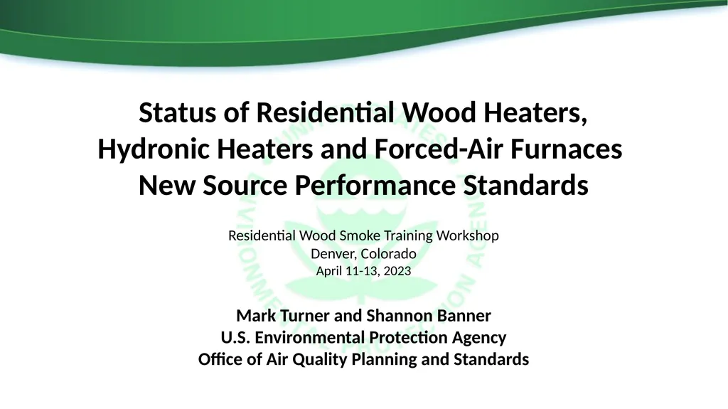 Residential Wood Smoke Training Workshop Denver, - slide 1 of 7
