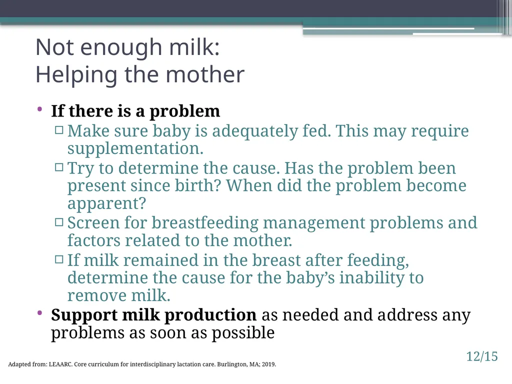 Session 12. Milk supply challenges 12/1 © - slide 15 of 15