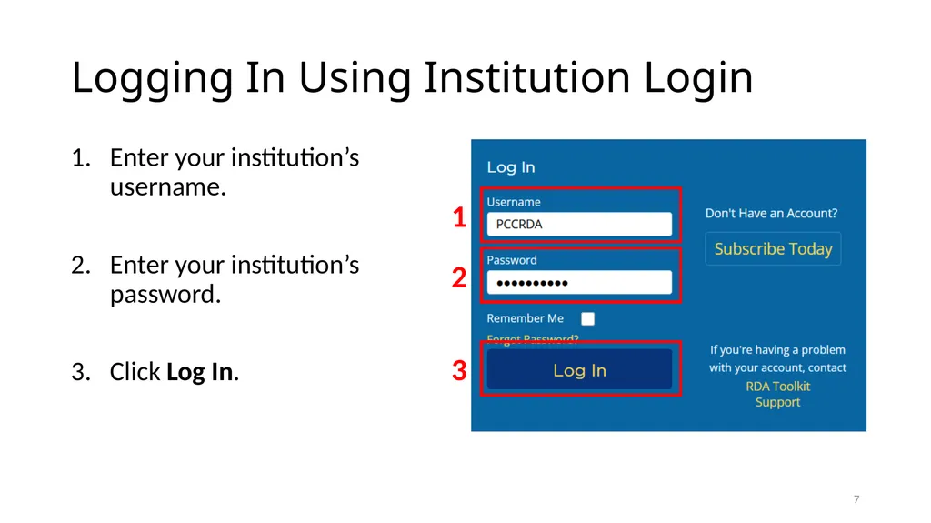 Getting Started with RDA Toolkit Module 4 1 Access - slide 7 of 18
