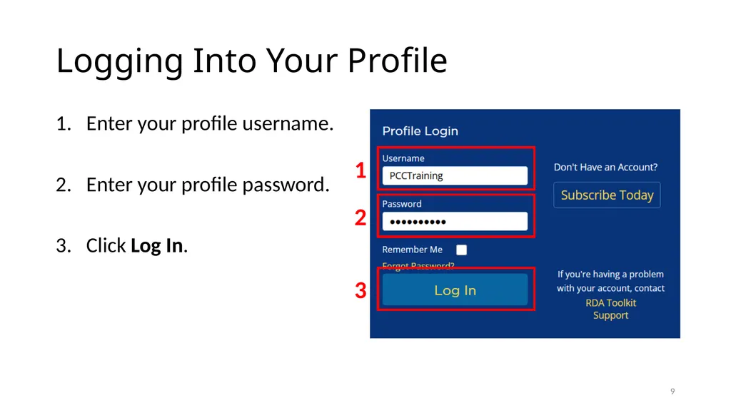 Getting Started with RDA Toolkit Module 4 1 Access - slide 9 of 18
