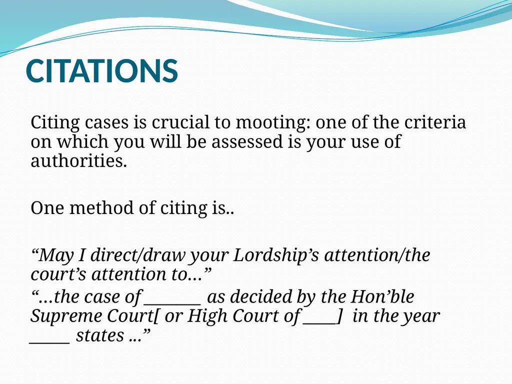 MOOT COURTS An Overview Oral Arguments An - slide 12 of 20