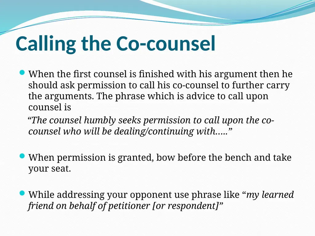 MOOT COURTS An Overview Oral Arguments An - slide 13 of 20