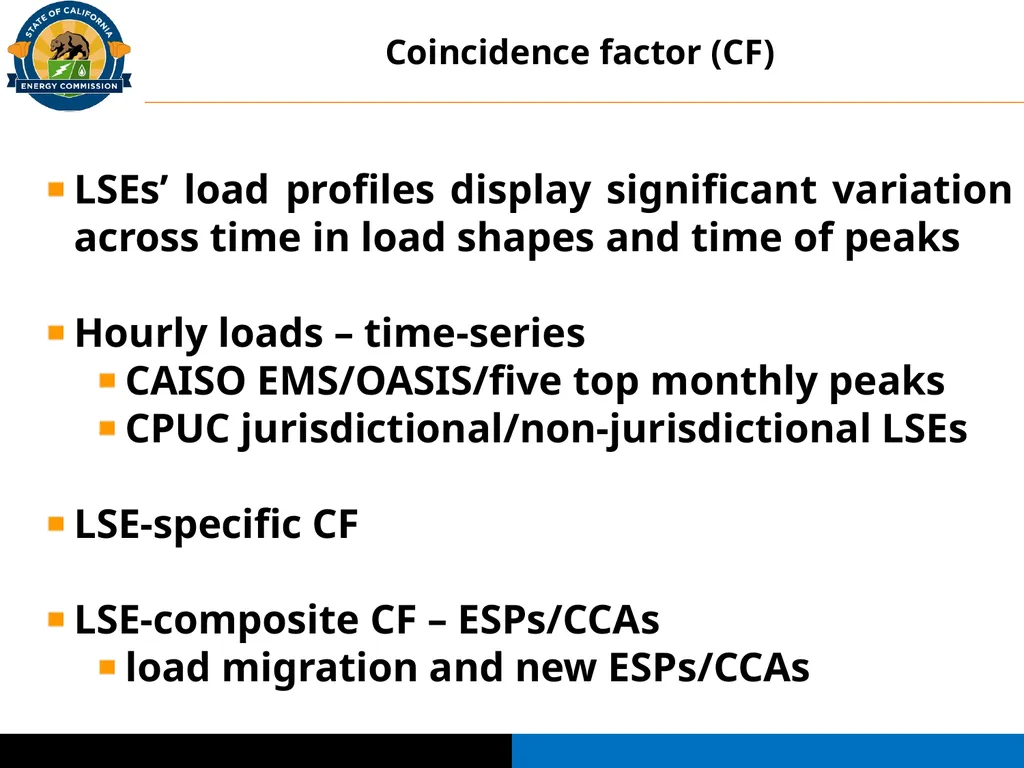 Resource Adequacy Coincident Adjustment Factor - slide 8 of 15