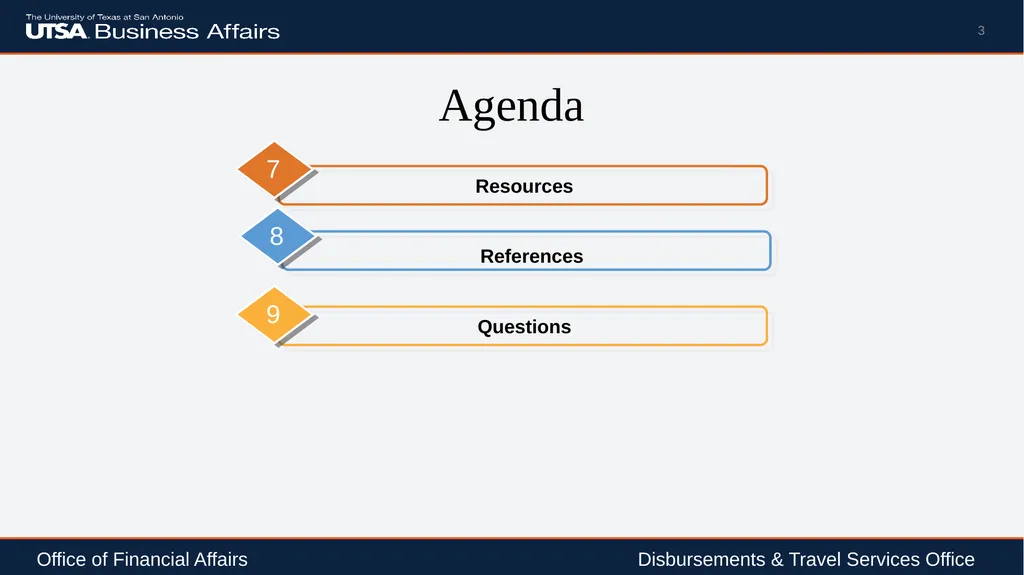 Travel Advance Process (PS 0309) Disbursements & - slide 3 of 63