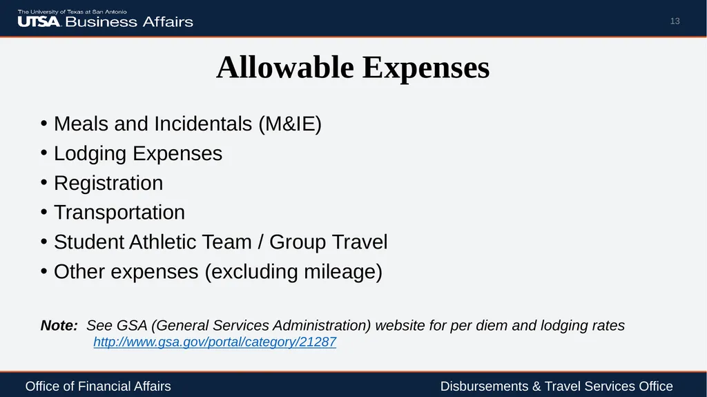 Travel Advance Process (PS 0309) Disbursements & - slide 13 of 63