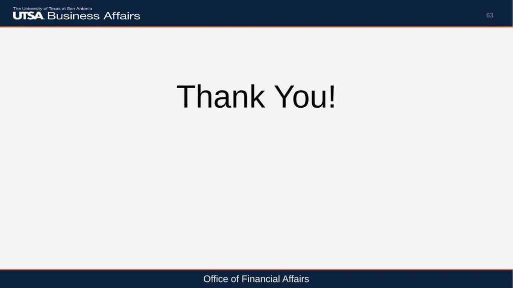 Travel Advance Process (PS 0309) Disbursements & - slide 63 of 63