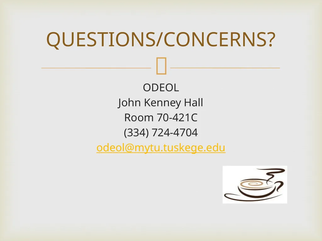 Faculty Development Travel Request/ODEOL Title III - slide 18 of 18