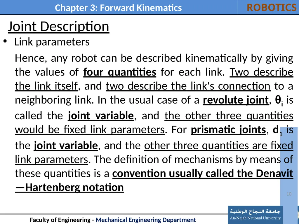 Outline: Introduction Link Description - slide 10 of 37